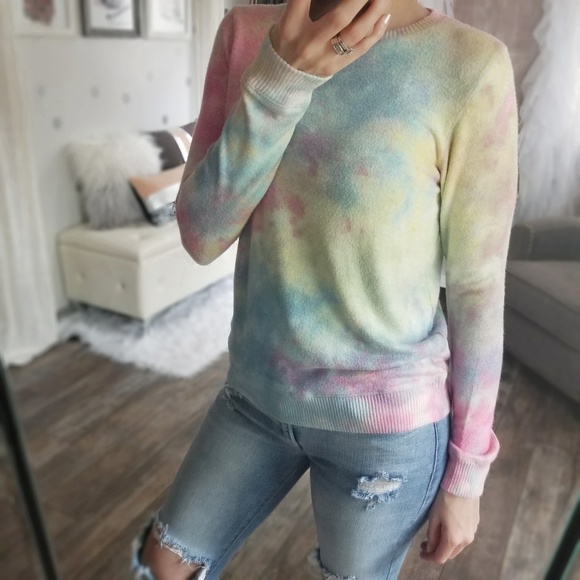 Last 1️⃣ Fiona Spring Pastel Tie Dye Top So Soft - Picture 4 of 6